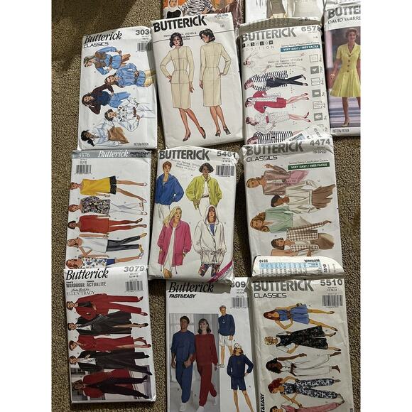 Lot Of 26 Butterick Patterns Classics, Fast N Easy, Nicolle Miller, J H Hook Etc - Picture 6 of 6